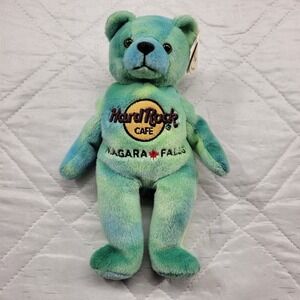 Hard Rock Cafe Niagara Falls Monty Beara Green bear plush
